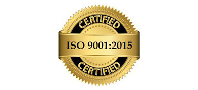 ISO 9001:2015 Certified (Quality Certification, not a company)